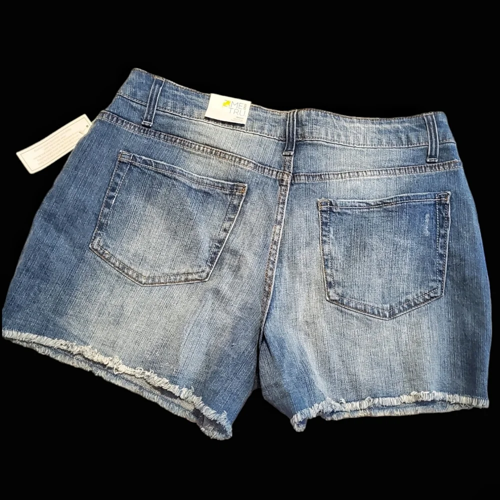 NWT-Time and Tru Sretch Denim Shorts. Size 14. - Picture 2 of 6